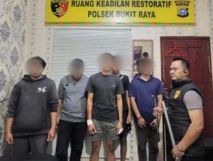 Polisi Cegah Aksi Tawuran Dua Kelompok Remaja di Pekanbaru